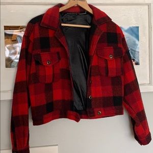 Buffalo Plaid wool jacket small
